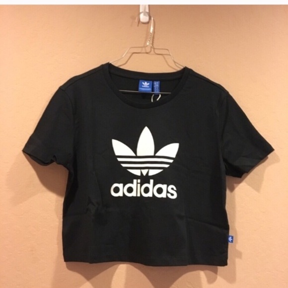 adidas Tops - Adidas Trefoil Crop Tee